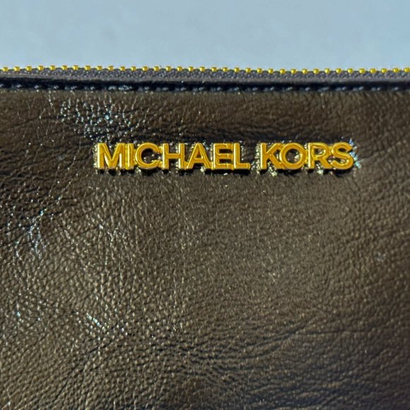 Michael Kors Jet Set Travel Small Top Zip Coin Pouch ID Key Holder Wallet Black - Picture 11 of 11